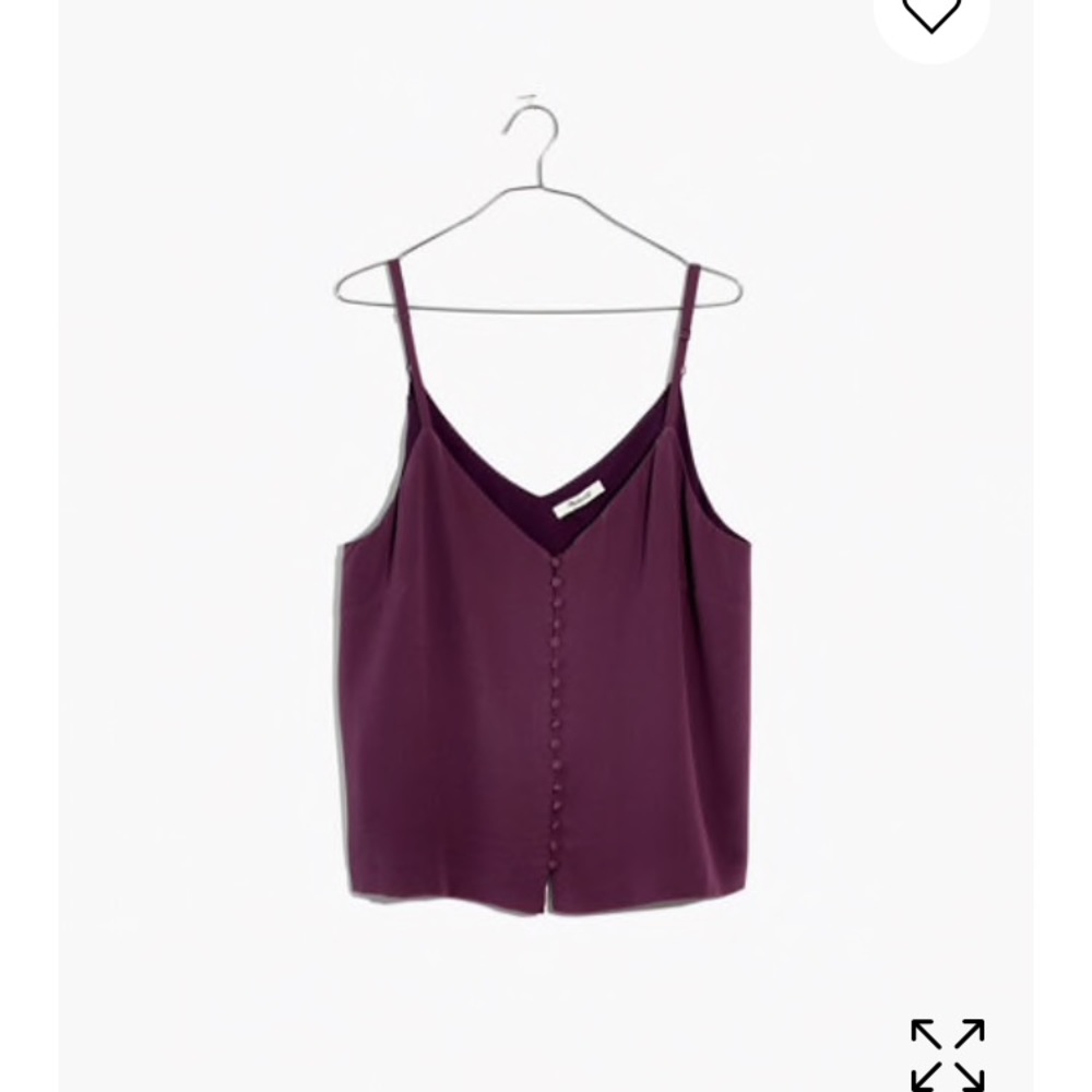 Madewell silks button down cami
